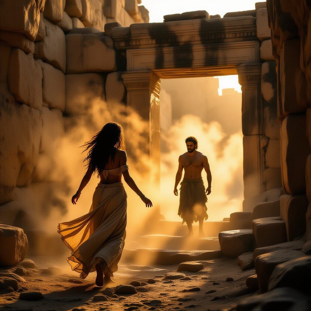 Elias Appears in Sun-Drenched Ancient Ruins