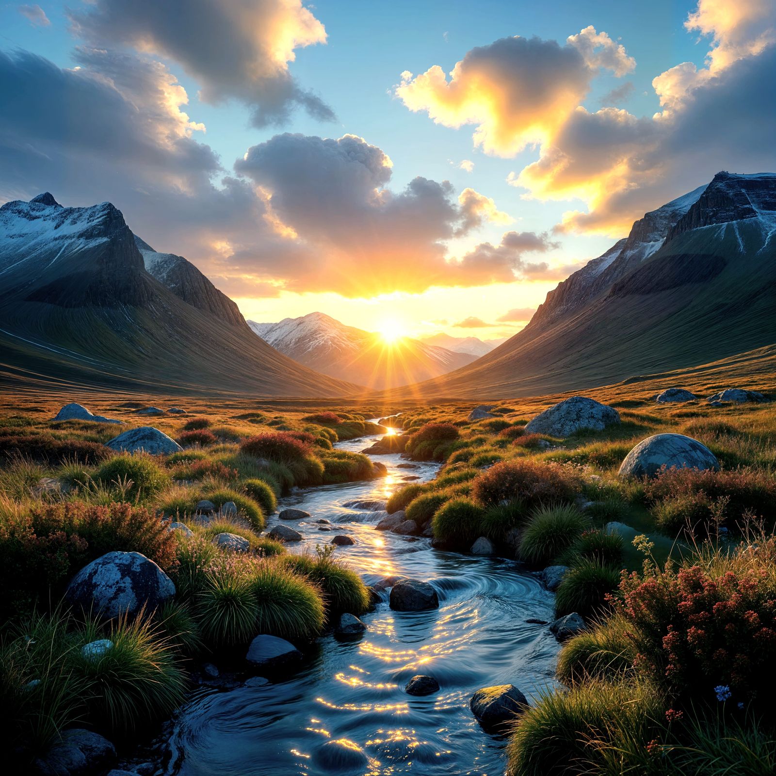 Breathtaking Landscape of Life with Vibrant Colors