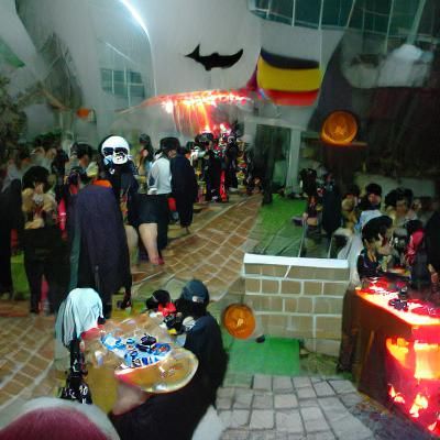 Eerie Halloween Scene