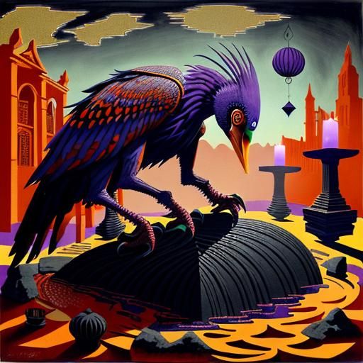 Metallic Cultists Dance in Surreal Stone Temple