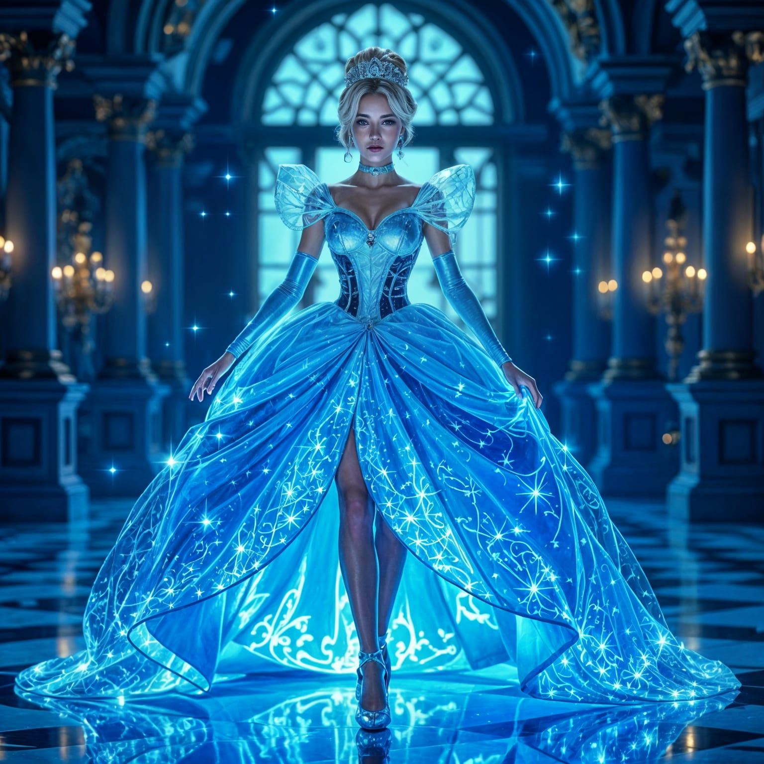 Princess Cinderella in Epic Glass Dress