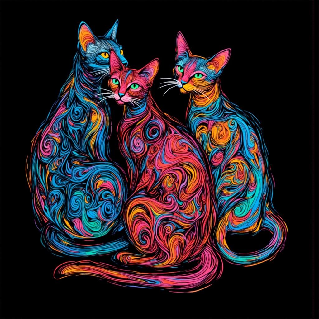 Kaleidoscopic Cats