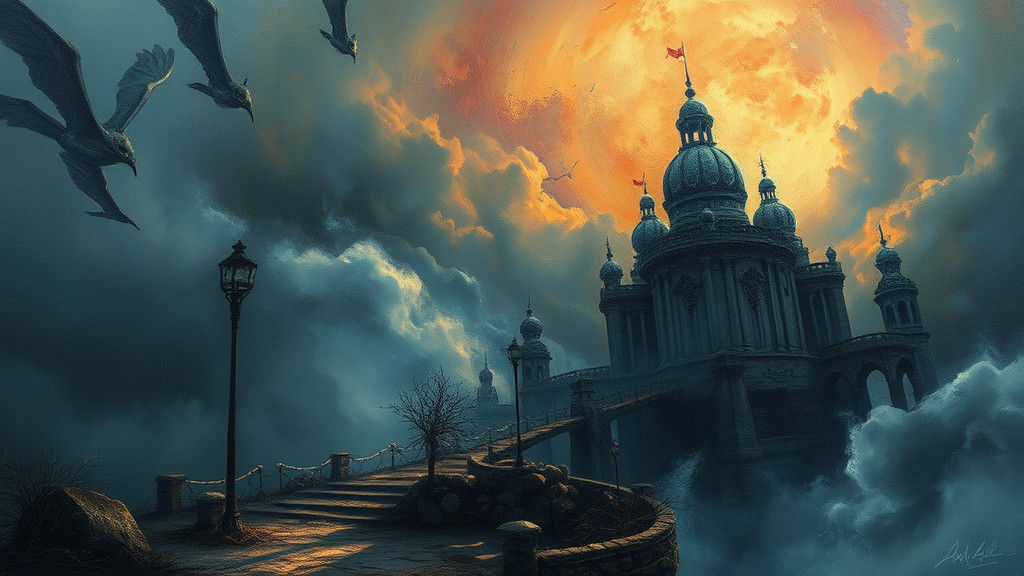 Mystical El Farol Scene in Atmospheric Style