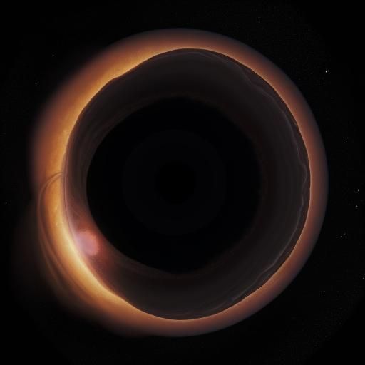 Surreal Black Hole Eye Emerges