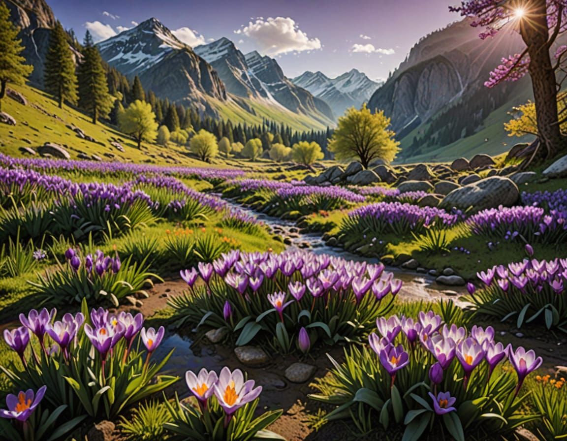 Breathtaking Mountain Valley in Full Bloom, National Geograp...