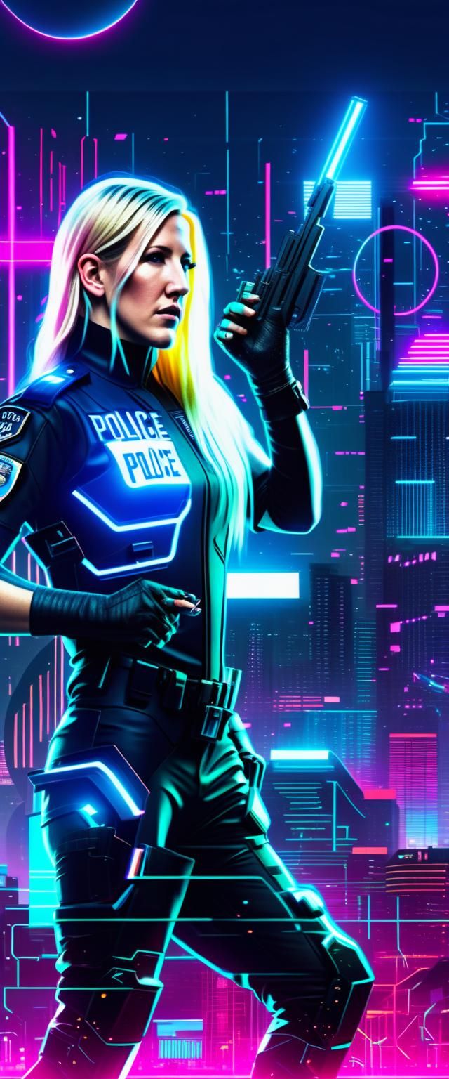 Ellie Goulding as Cyberpunk Police Officer
