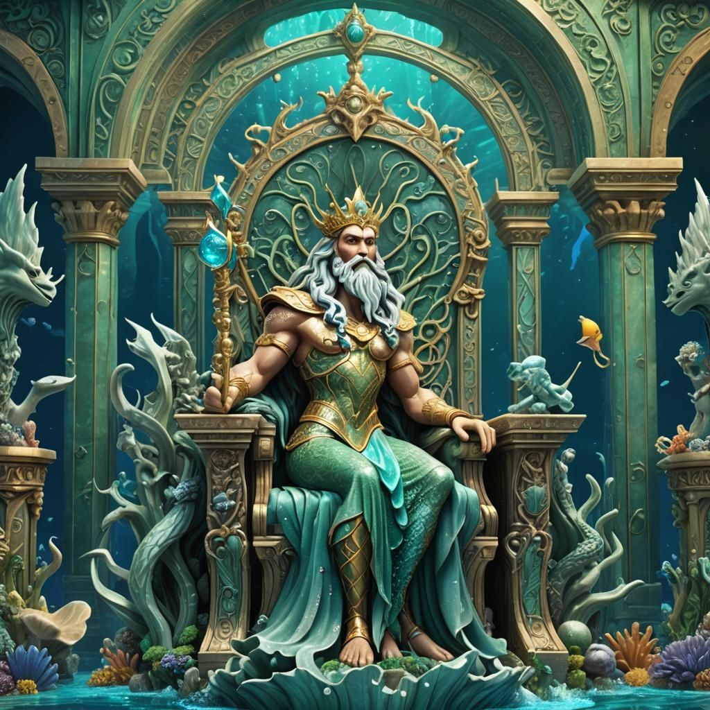 King Triton and Queen Athena in Atlantica