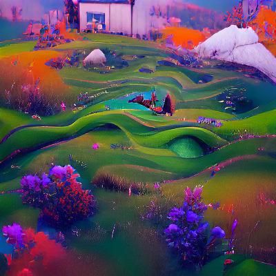 Fantastical Matte Painting with Intricate Details