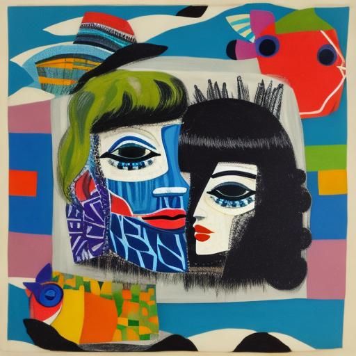 Surreal Collage in Eileen Agar Style