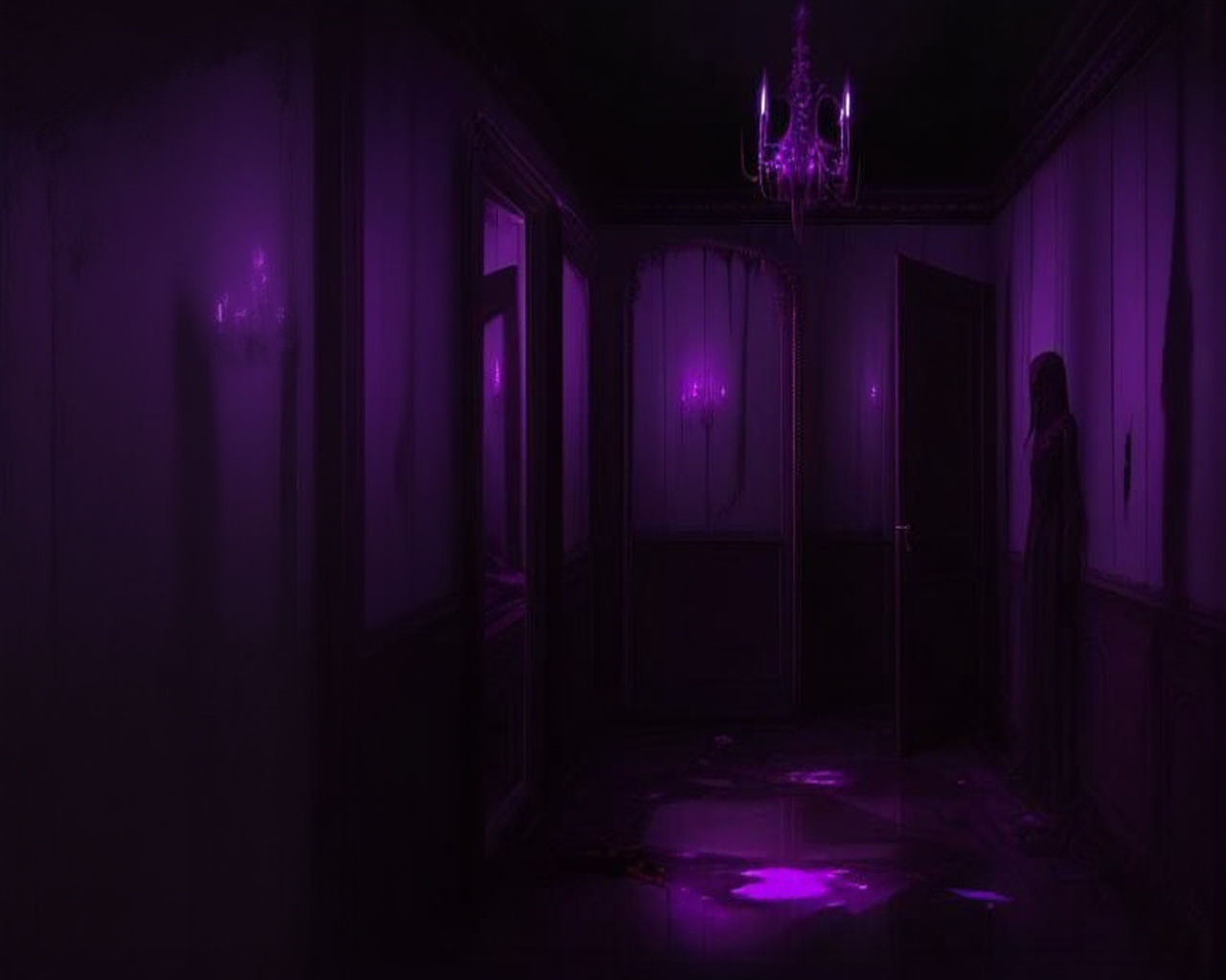 Eerie Horror House with Hidden Maidens