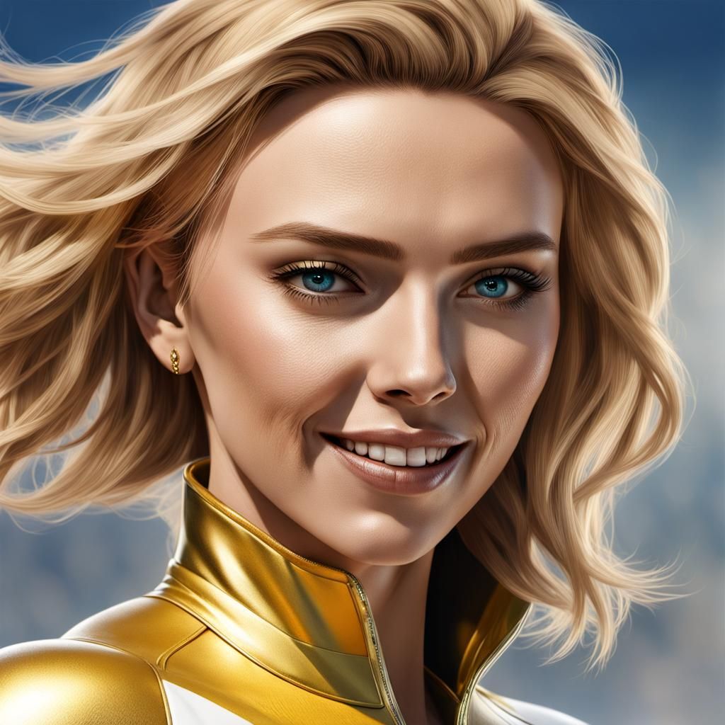 Brazilian Athlete on Ski Slope in Photorealistic Style