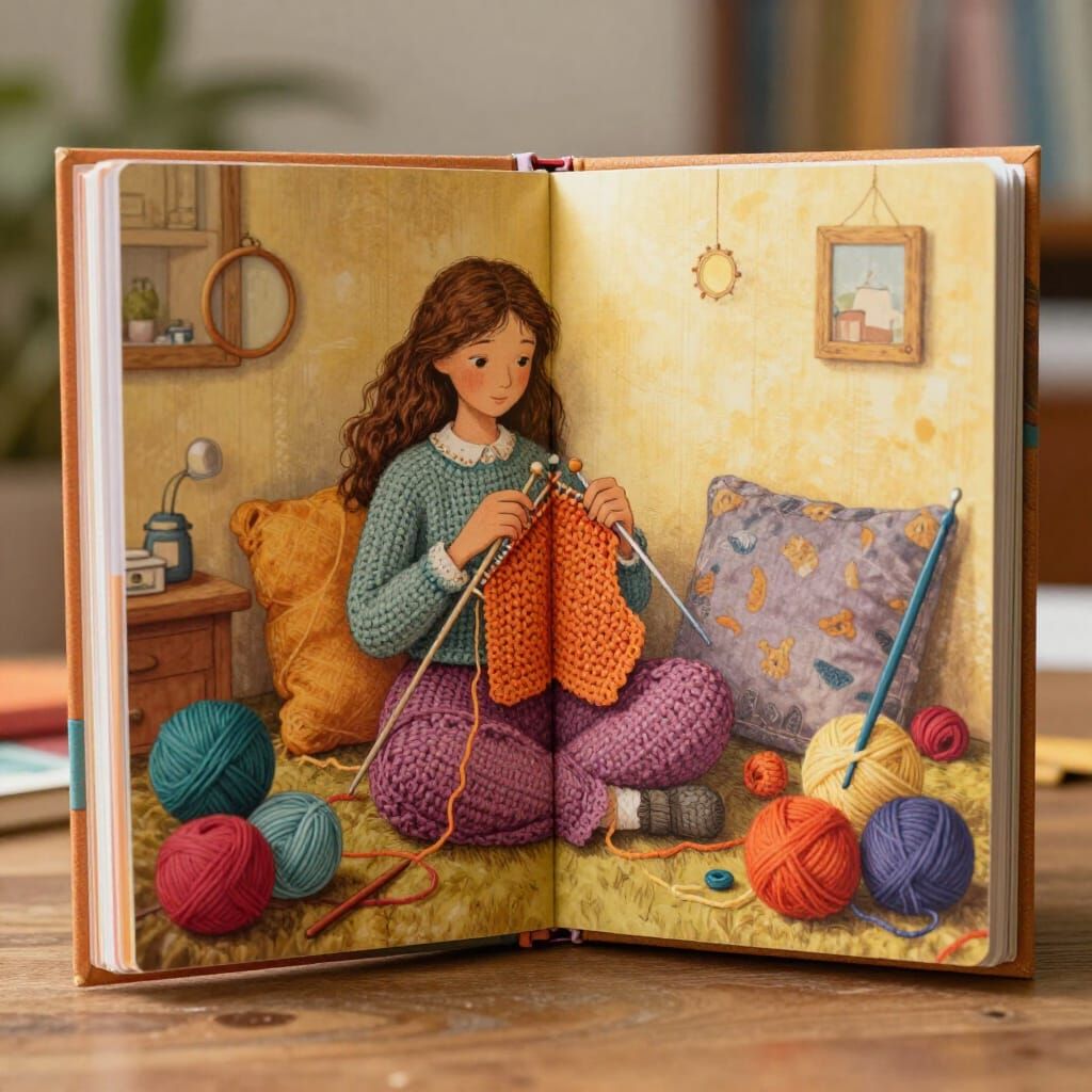 For crochet I need my circular needles, my crochet hooks and beautiful yarn