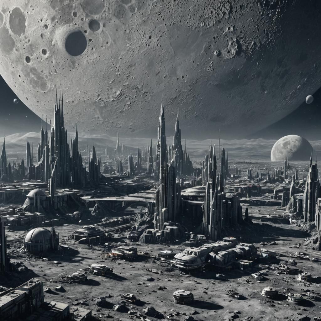 Futuristic Lunar City: A Vision of Tomorrow