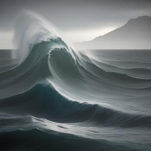 Dramatic Ocean Scene in Romantic Style