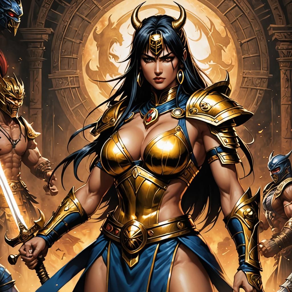 Sheeva from Mortal Kombat in Shirow Style