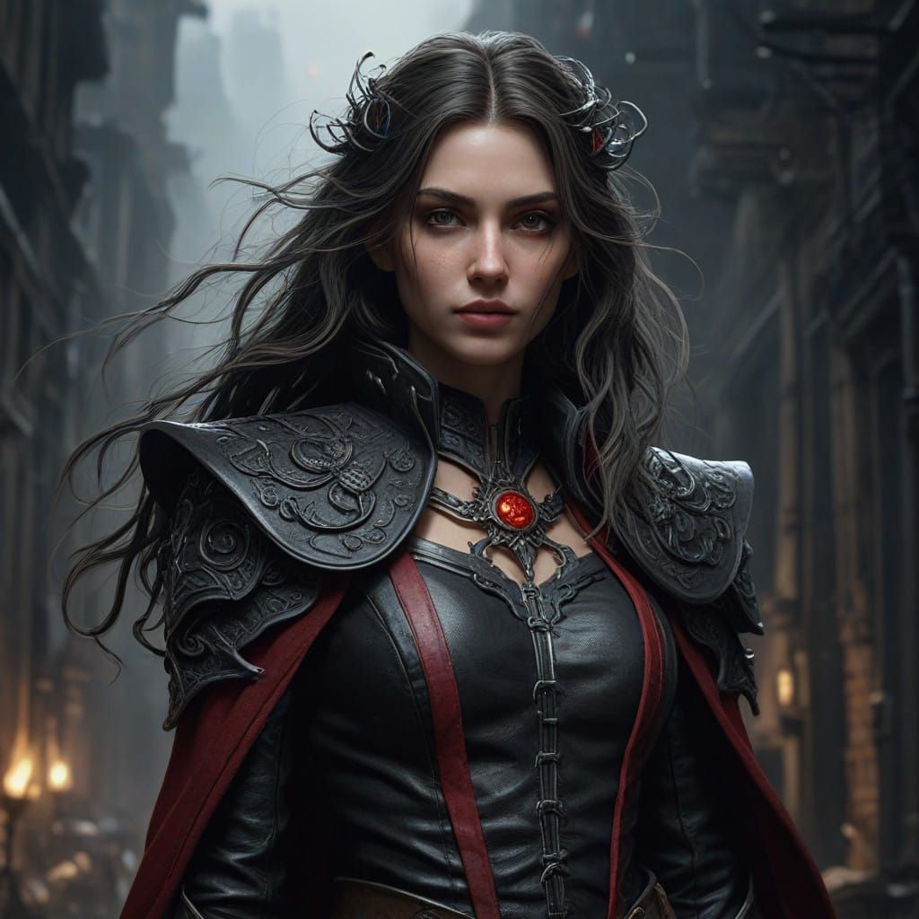 Dark Fantasy Queen with Magnetic Energy