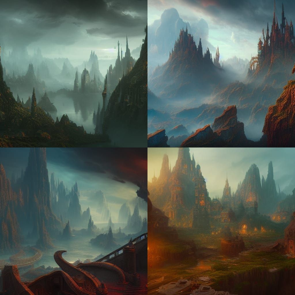 Fantastical Matte Painting of a Horrible Day