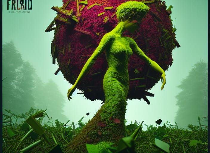 Field Dryad Moss Blooming Cubism Movie Poster