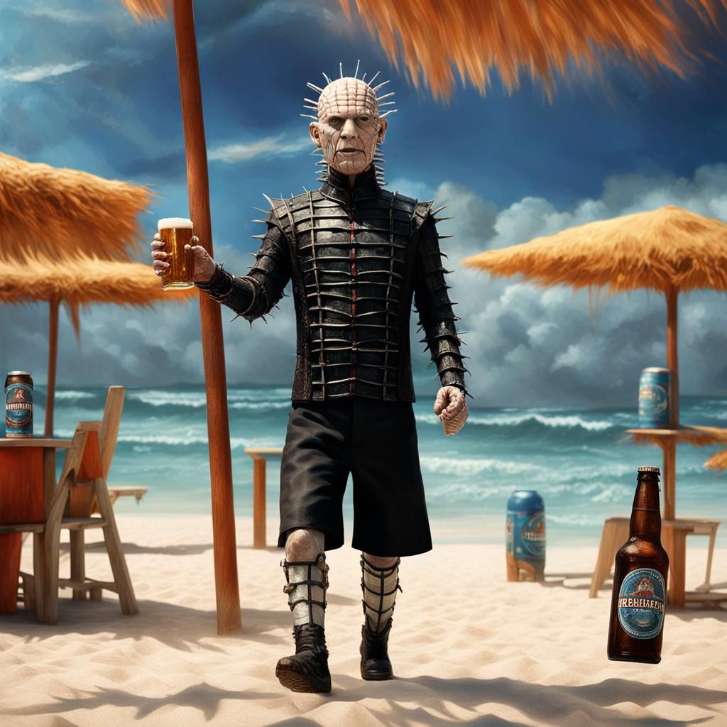 Pinhead on Spring Break: Digital Matte Painting