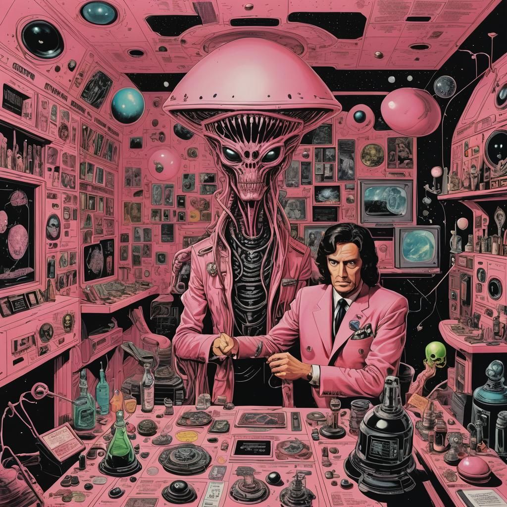 Detective's Alien Revelation: A Psychotic Conversation