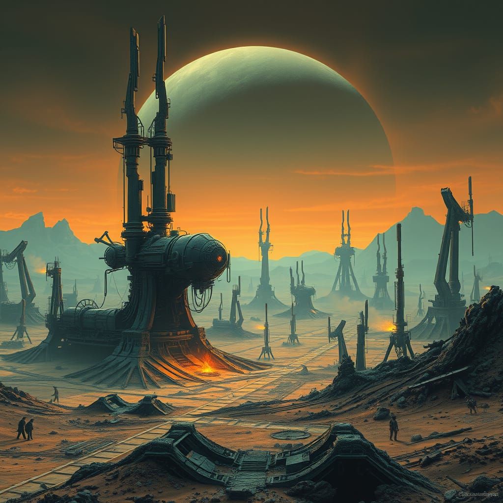 Abandoned Industrial Wasteland on Tantalus Planet