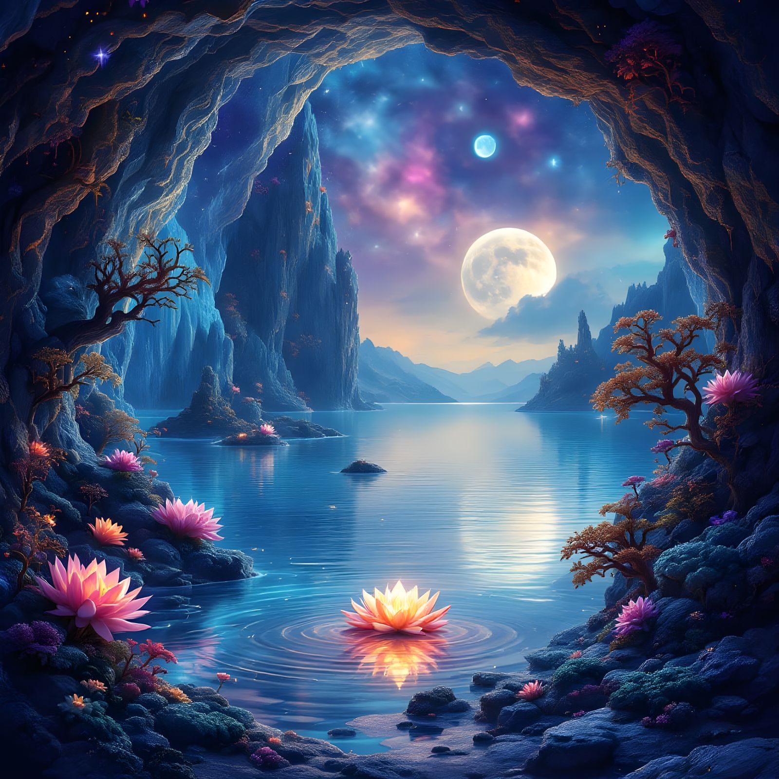 Crystal Cave Sanctuary in a Galaxy of Wonder