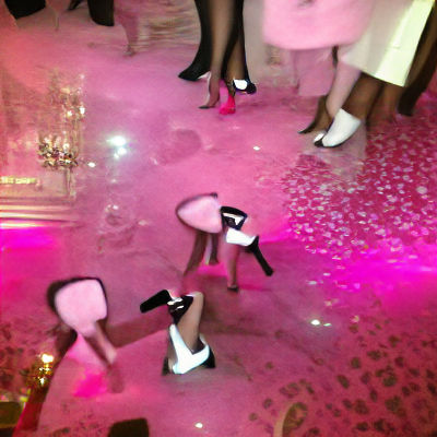 Parisian Dancers in Pink with Bubbly Personalities