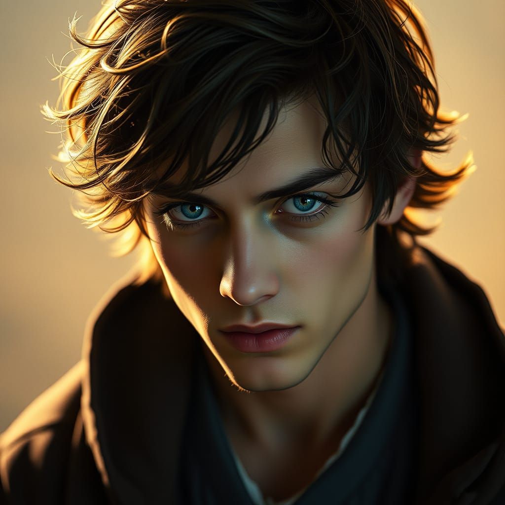 Serenity of a Chi Master: A Young Boy's Contemplative Moment