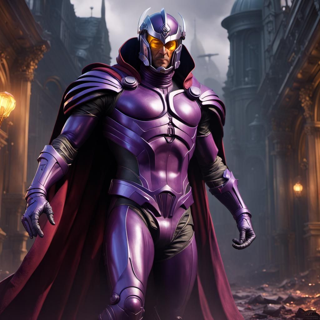Magneto Concept Art in Dark Fantasy Style