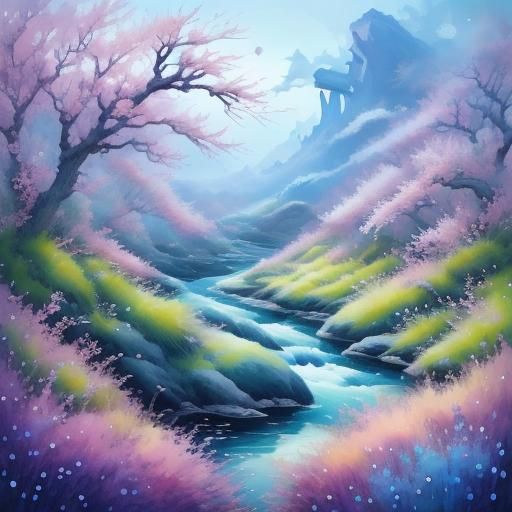 Hybrid Creature with Ethereal Swirls