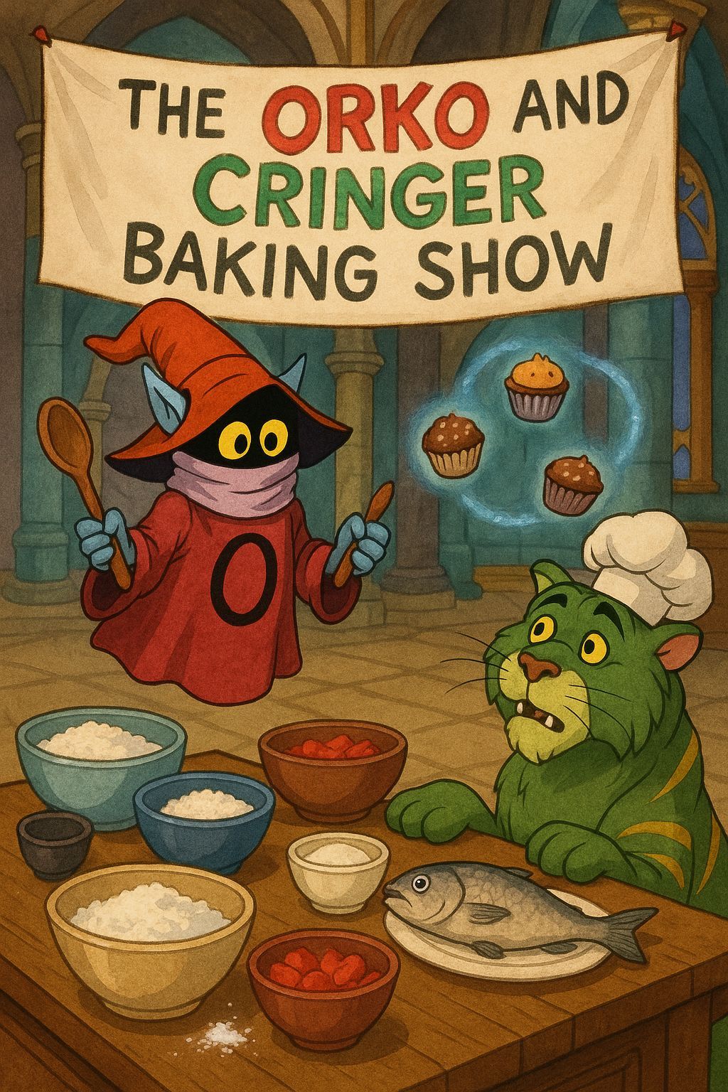 Orko and Cringer Host a Baking Show