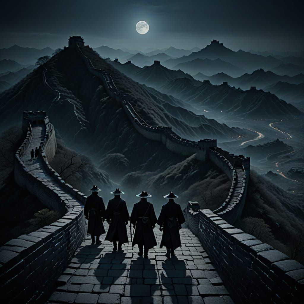 Men in Black on the Great Wall: Cinematic Still