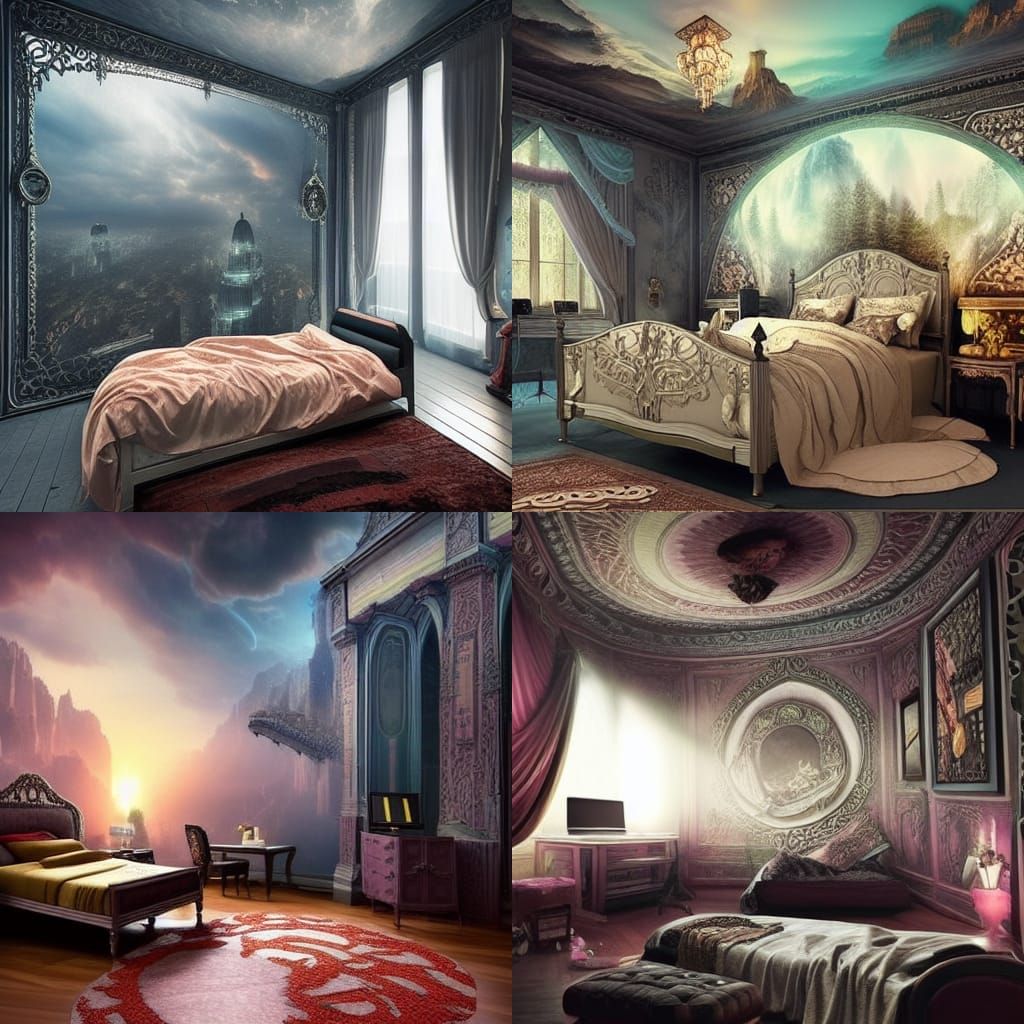 Teenage Bedroom Aesthetic: Digital Matte Painting