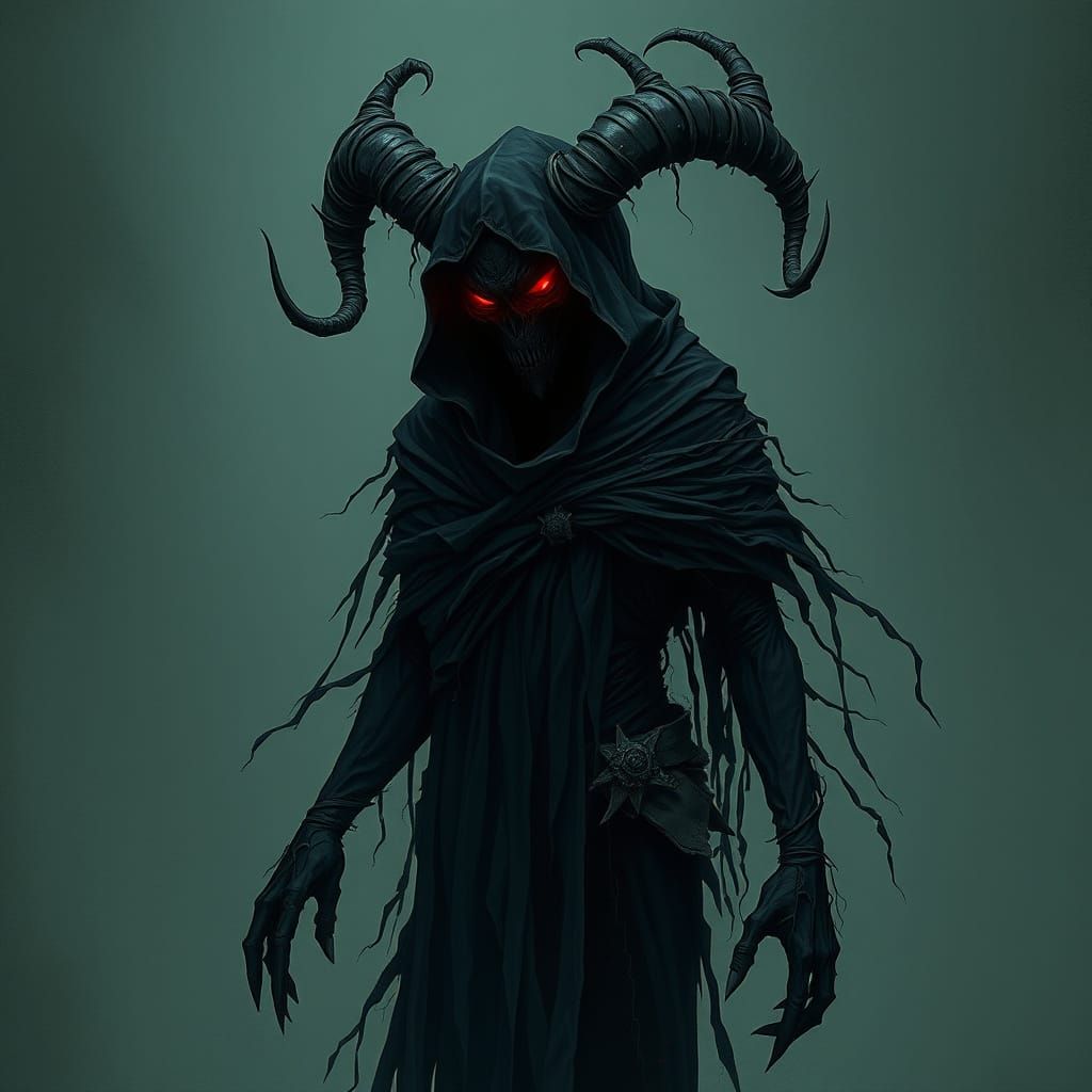 Haunting Dark Figure of Chaos and Death