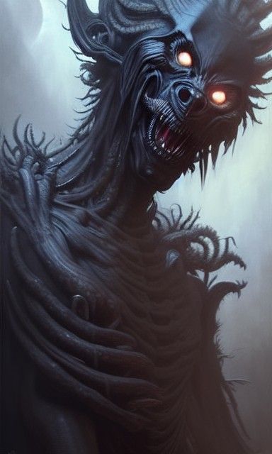 Hyperrealistic Android Werewolf Digital Illustration