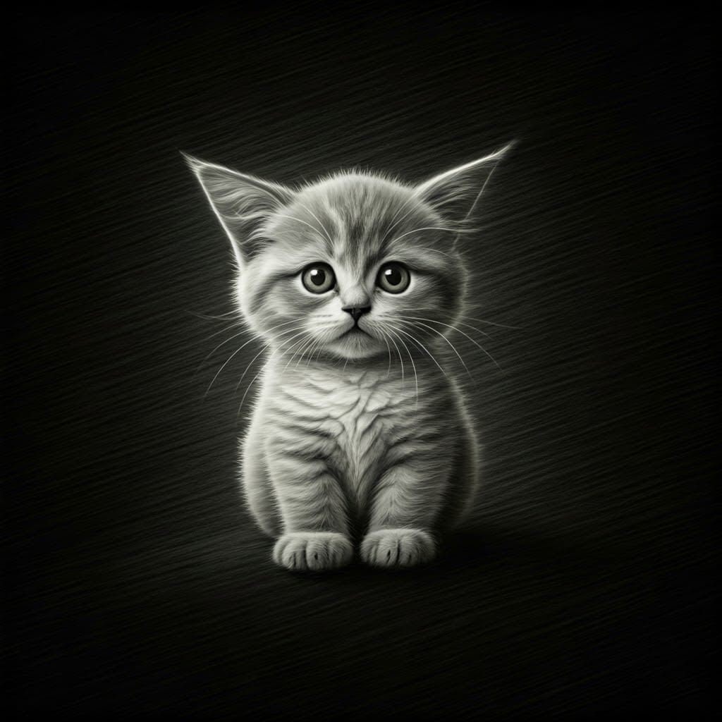 Wishing You a Bright Day in Hyperdetailed Charcoal