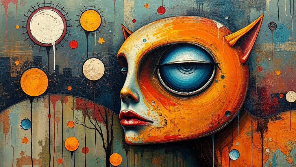 Fauvist Reality with Impasto and Dieselpunk Elements