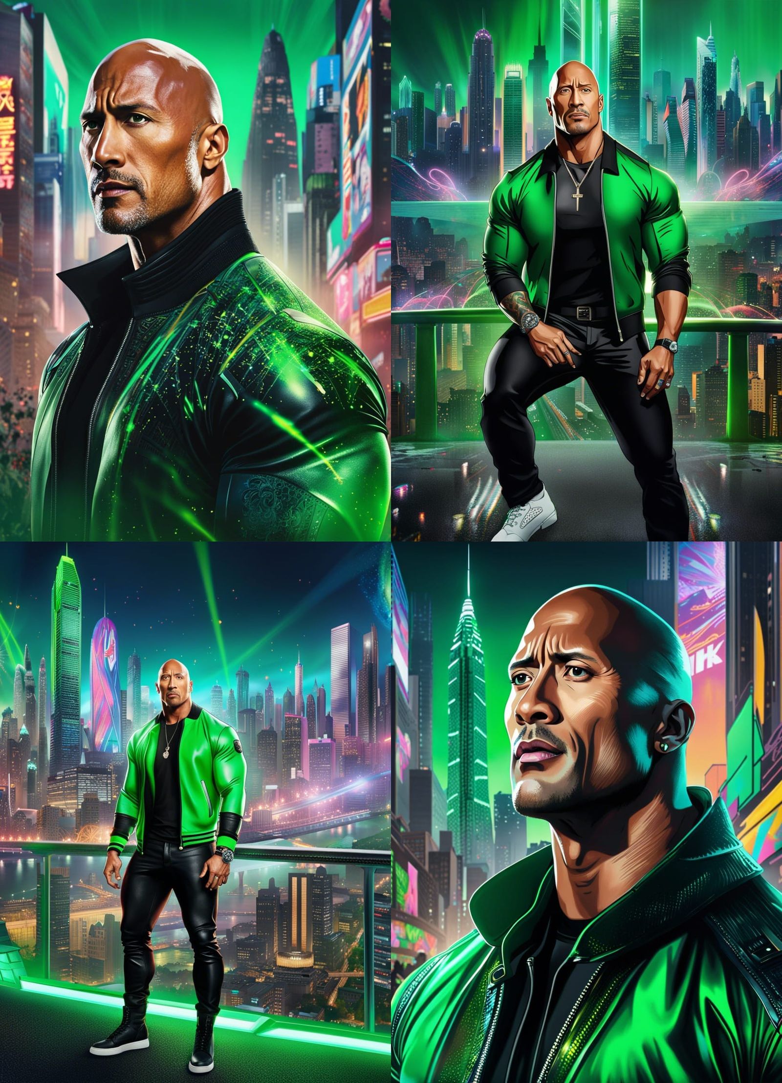 Dwayne Johnson as K-Pop Star