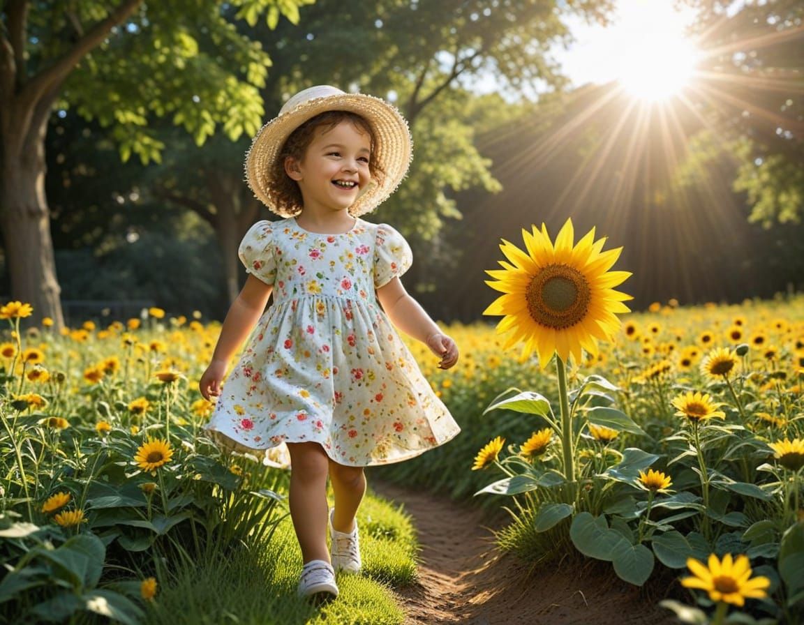 Person Walking in Sunshine: A Carefree Scene