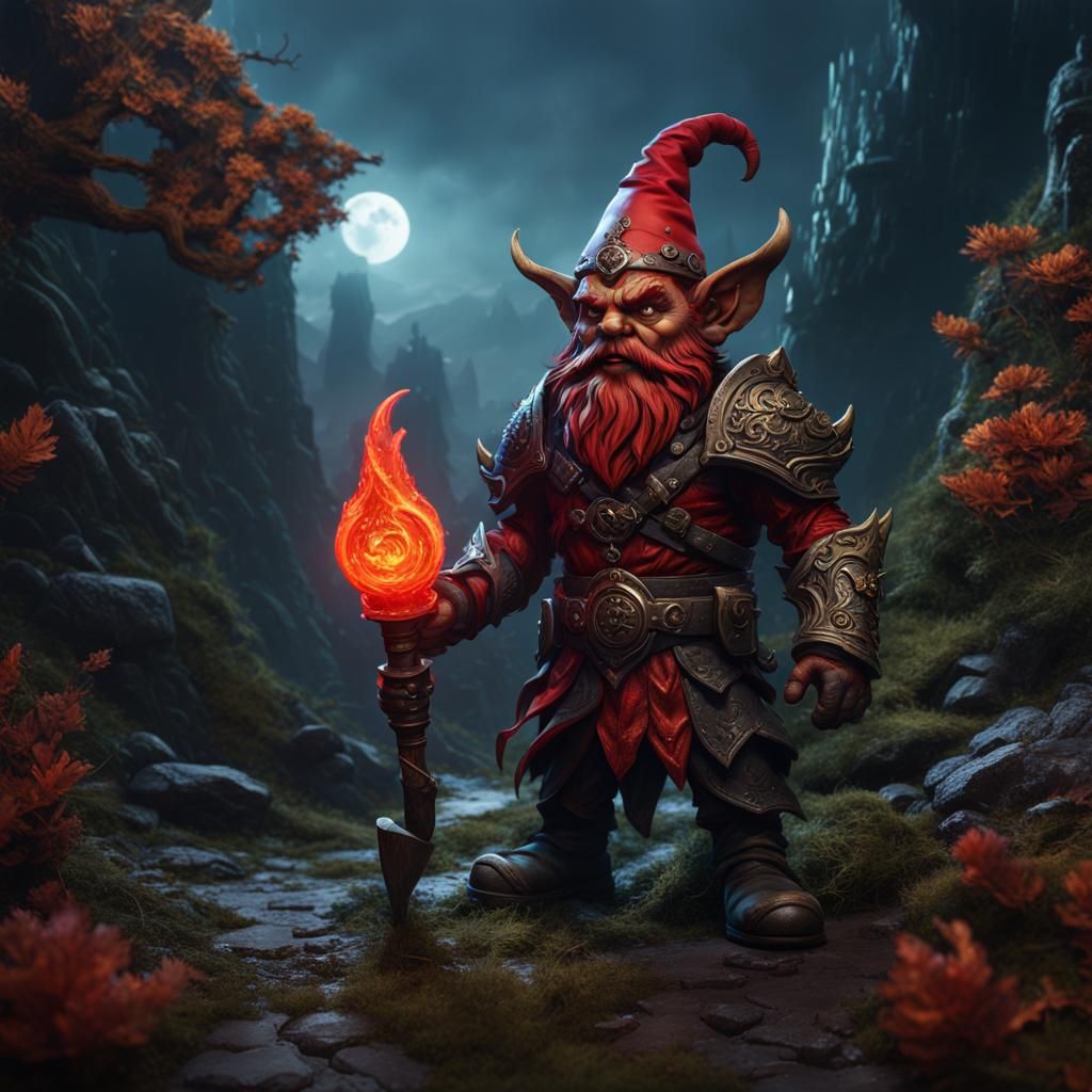 Demonic Gnome Fantasy Concept Art