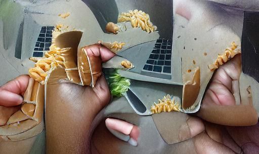 AI Generated Visualisation of 'Struggle'