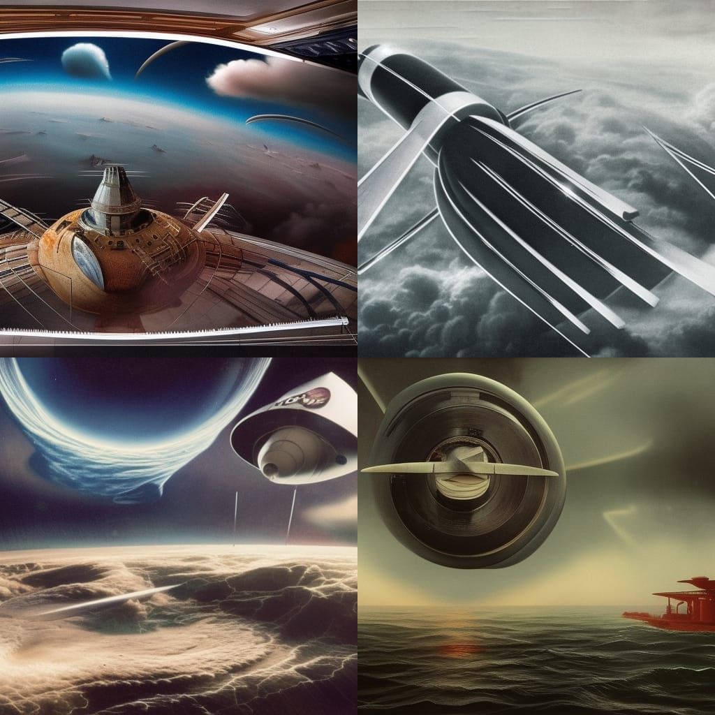 Surreal Spacecraft Propaganda: Epic Cinematic Digital Art