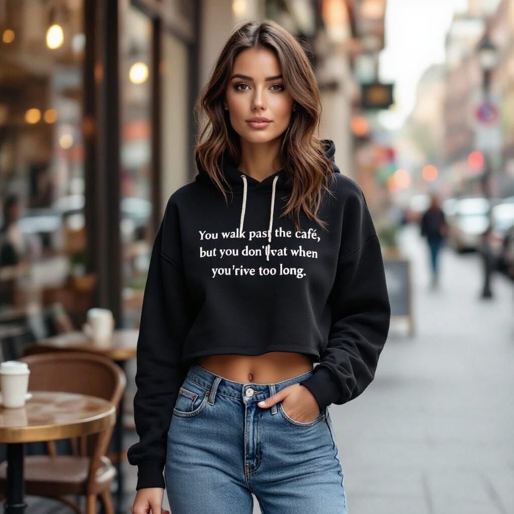 Jessica in Skinny Jeans and Cropped Hoodie