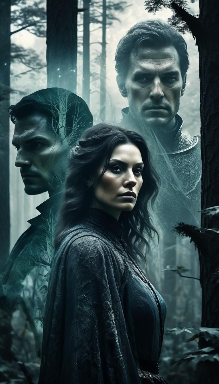 Fantasy Knight Double Exposure: Love and Longing