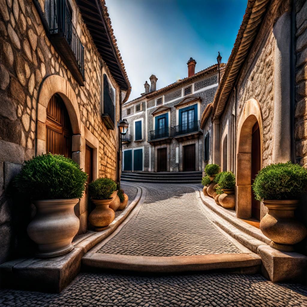Portuguese Cobblestone Beco
