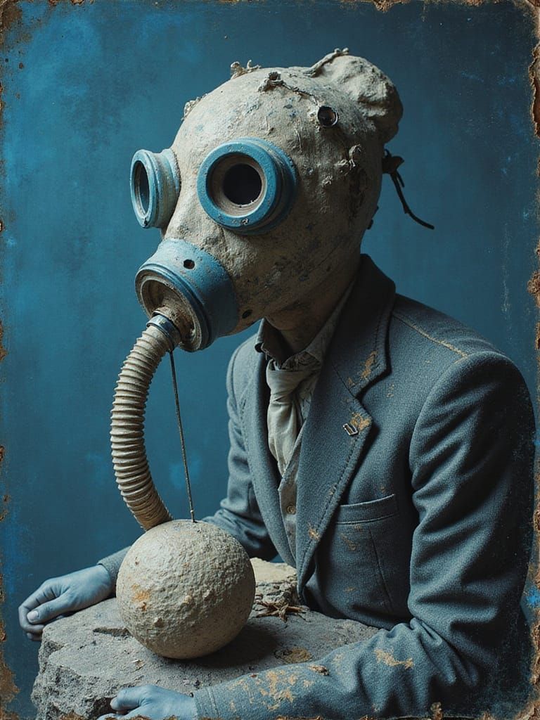 Surreal Golem in Vintage Cabaret Style