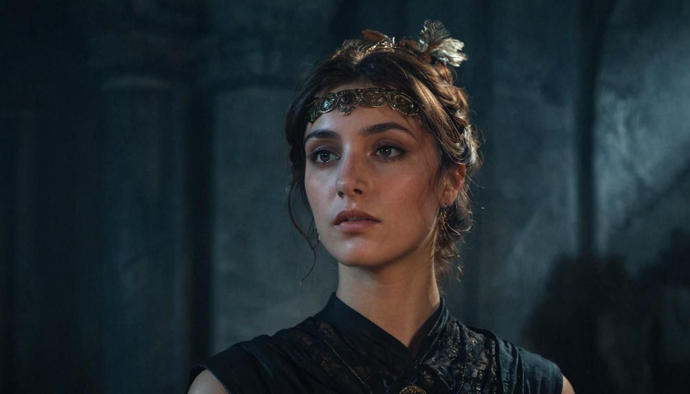 Noblewoman Portrait in Grecian Neoclassical Style