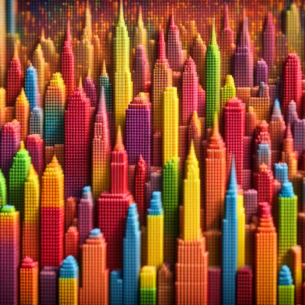 Skittles Sweet Skyscrapers of New York City