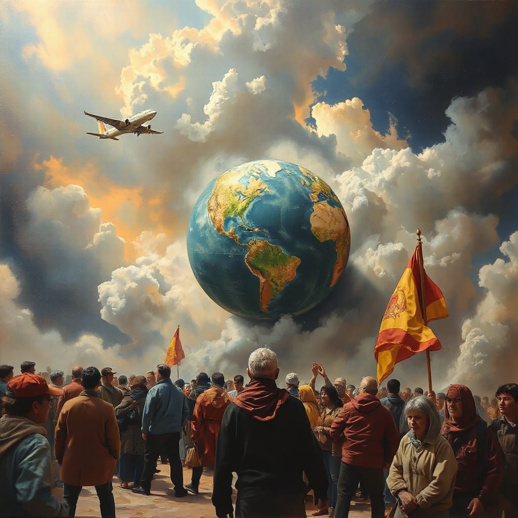 Political Suffering: Oil Painting Inspired by James Gurney