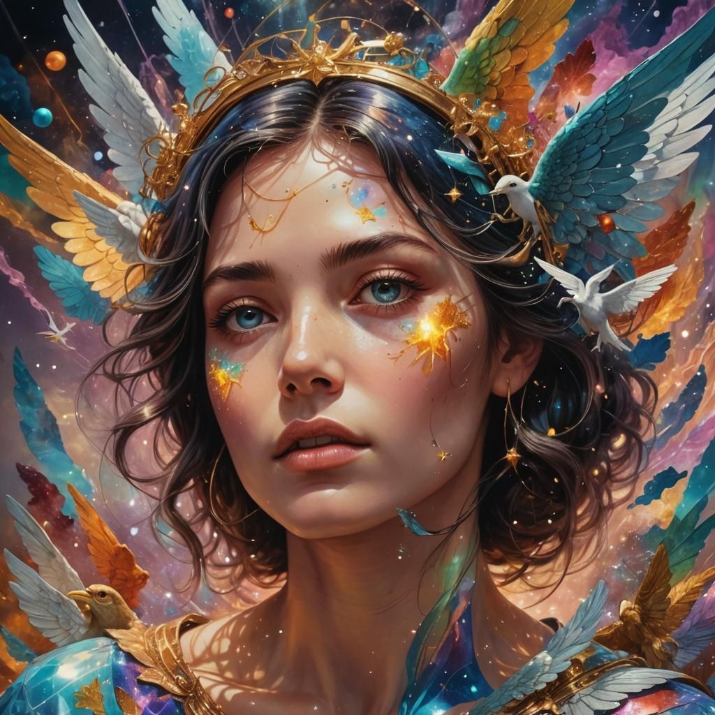 Angels Permeating a Pivotal Week: Holographic Astral Illustr...